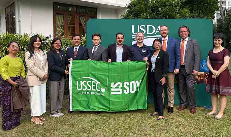 Myanmar will purchase soybean meal from the United States.