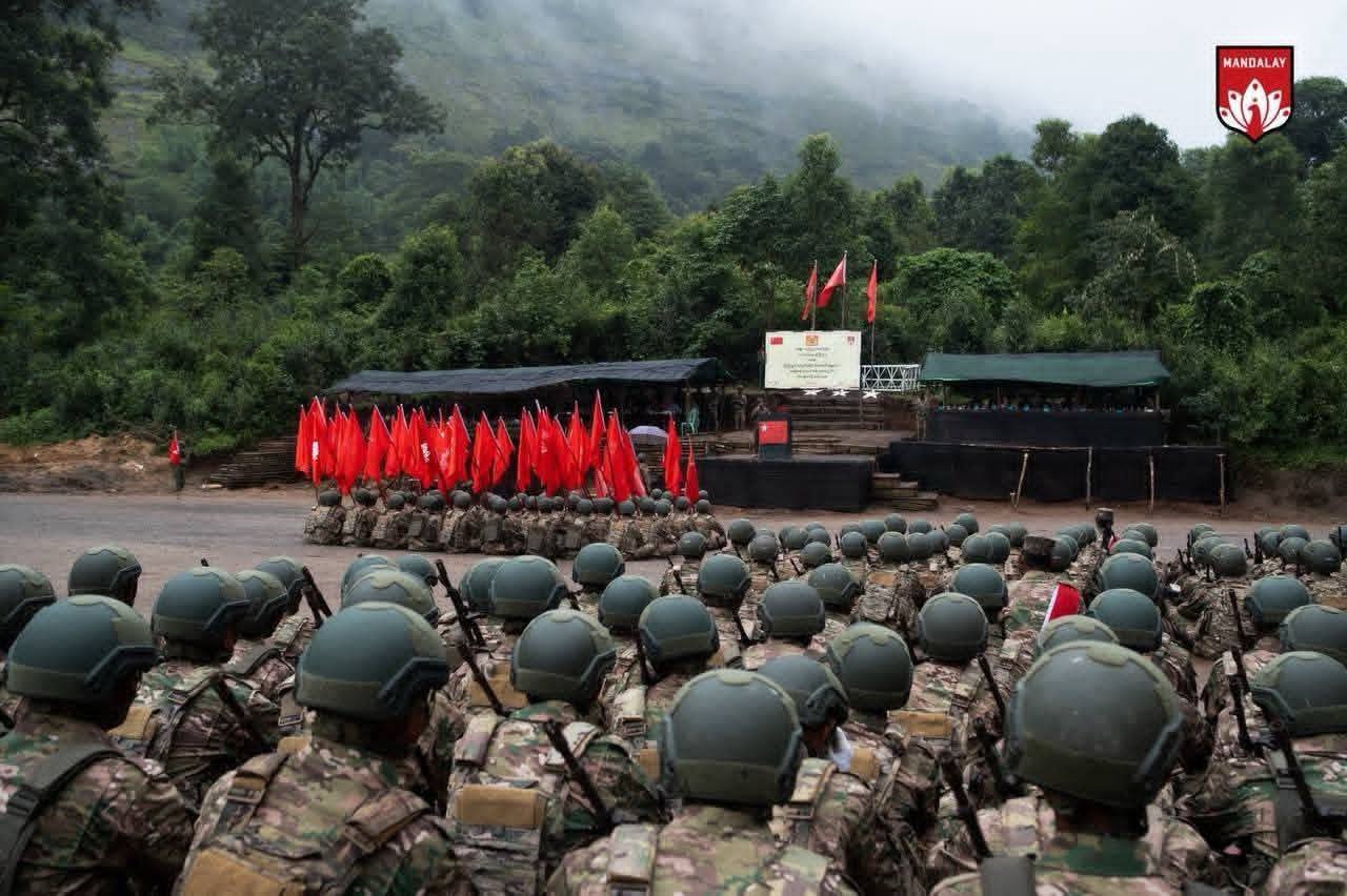 MDY-PDF-controlled areas along the Ayeyarwady River basin in central Myanmar